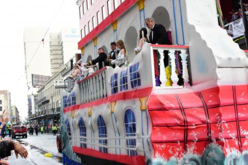 Krewe of Okeanos Parade at Mardi Gras 2018 in New Orleans