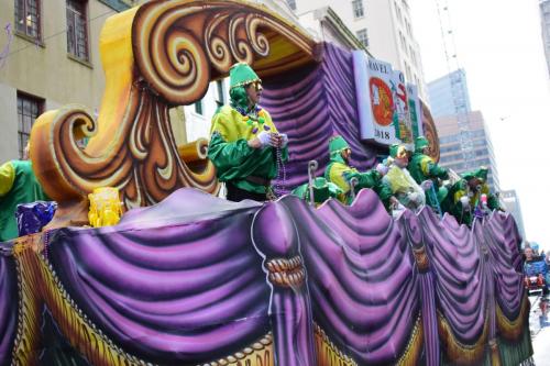 Krewe of Okeanos Parade at Mardi Gras 2018 in New Orleans