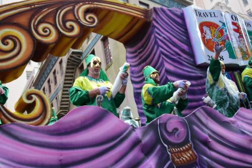 Krewe of Okeanos Parade at Mardi Gras 2018 in New Orleans