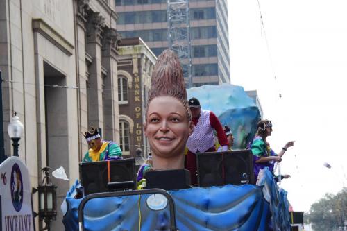 Krewe of Okeanos Parade at Mardi Gras 2018 in New Orleans
