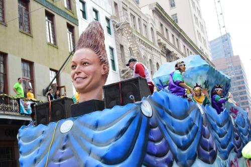 Krewe of Okeanos Parade at Mardi Gras 2018 in New Orleans