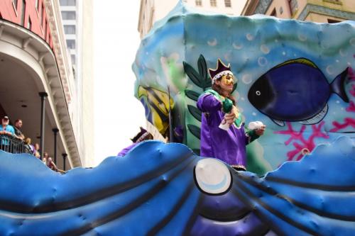 Krewe of Okeanos Parade at Mardi Gras 2018 in New Orleans