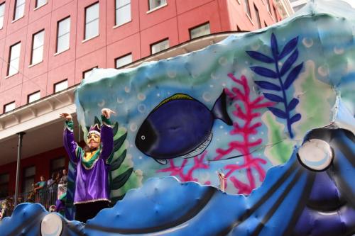 Krewe of Okeanos Parade at Mardi Gras 2018 in New Orleans