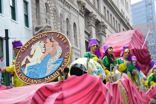 Krewe of Okeanos Parade at Mardi Gras 2018 in New Orleans
