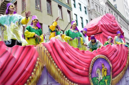 Krewe of Okeanos Parade at Mardi Gras 2018 in New Orleans