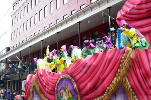 Krewe of Okeanos Parade at Mardi Gras 2018 in New Orleans