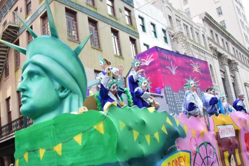 Krewe of Okeanos Parade at Mardi Gras 2018 in New Orleans