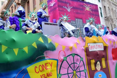 Krewe of Okeanos Parade at Mardi Gras 2018 in New Orleans