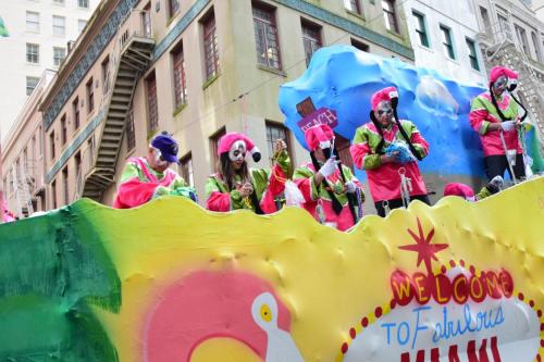 Krewe of Okeanos Parade at Mardi Gras 2018 in New Orleans