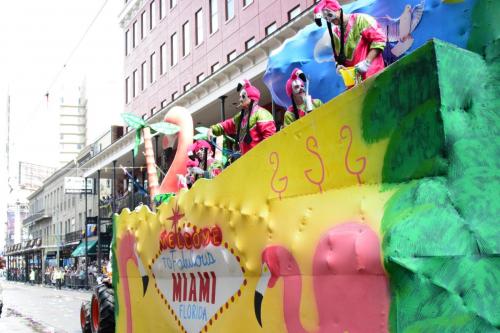 Krewe of Okeanos Parade at Mardi Gras 2018 in New Orleans