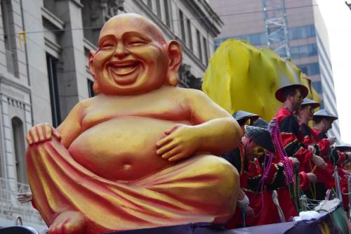 Krewe of Okeanos Parade at Mardi Gras 2018 in New Orleans