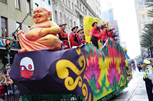 Krewe of Okeanos Parade at Mardi Gras 2018 in New Orleans