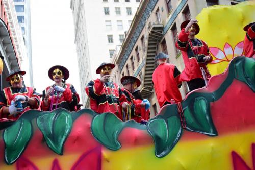 Krewe of Okeanos Parade at Mardi Gras 2018 in New Orleans