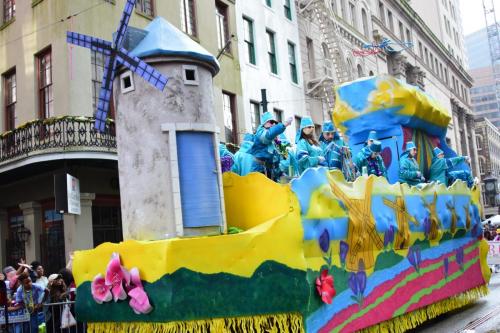 Krewe of Okeanos Parade at Mardi Gras 2018 in New Orleans