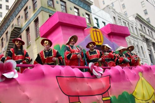 Krewe of Okeanos Parade at Mardi Gras 2018 in New Orleans