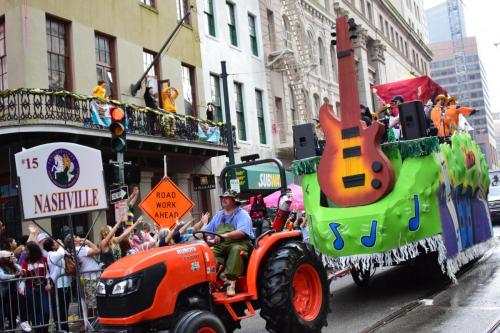 Krewe of Okeanos Parade at Mardi Gras 2018 in New Orleans