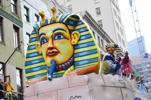 Krewe of Okeanos Parade at Mardi Gras 2018 in New Orleans