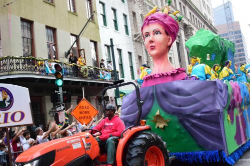 Krewe of Okeanos Parade at Mardi Gras 2018 in New Orleans