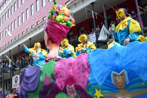 Krewe of Okeanos Parade at Mardi Gras 2018 in New Orleans