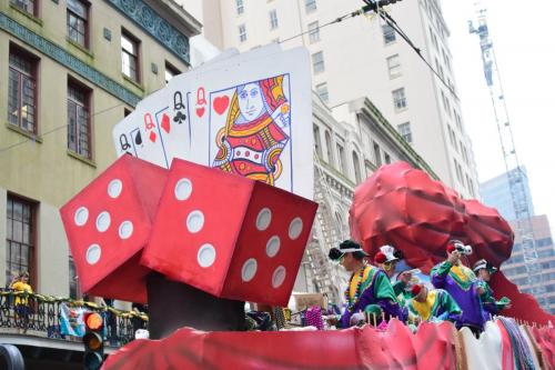 Krewe of Okeanos Parade at Mardi Gras 2018 in New Orleans