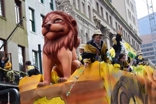 Krewe of Okeanos Parade at Mardi Gras 2018 in New Orleans