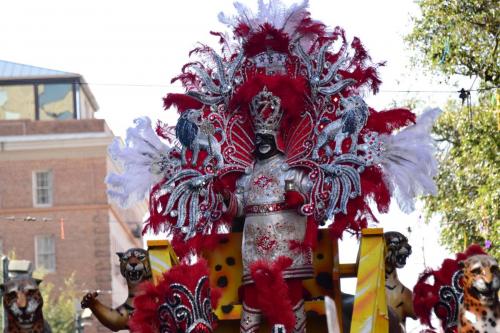 Krewe of Zulu Parade during Mardi Gras