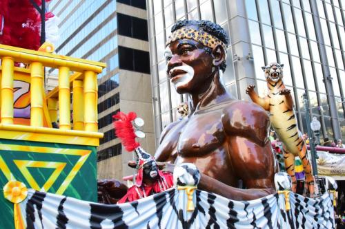 Krewe of Zulu Parade during Mardi Gras