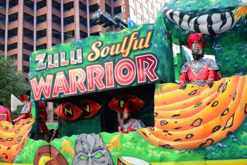 Krewe of Zulu Parade during Mardi Gras