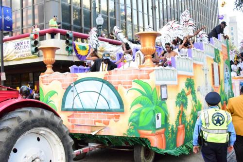 Krewe of Zulu Parade during Mardi Gras
