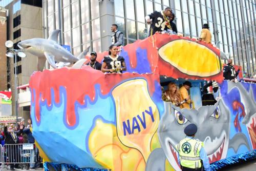 Krewe of Zulu Parade during Mardi Gras