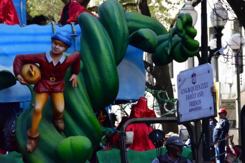 Krewe of Zulu Parade during Mardi Gras