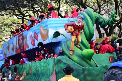 Krewe of Zulu Parade during Mardi Gras