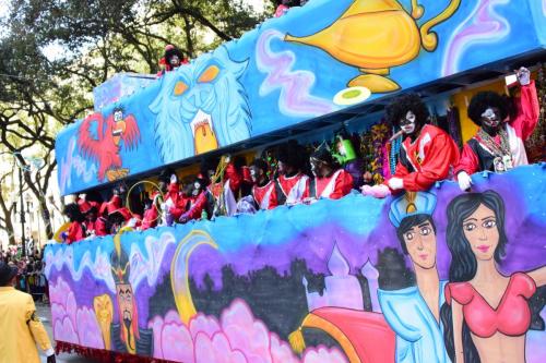 Krewe of Zulu Parade during Mardi Gras