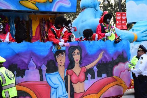 Krewe of Zulu Parade during Mardi Gras