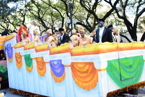 Krewe of Zulu Parade during Mardi Gras