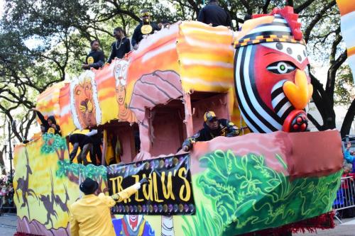 Krewe of Zulu Parade during Mardi Gras