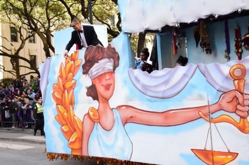Krewe of Zulu Parade during Mardi Gras