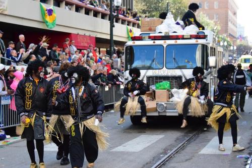 Krewe of Zulu Parade during Mardi Gras