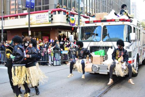 Krewe of Zulu Parade during Mardi Gras
