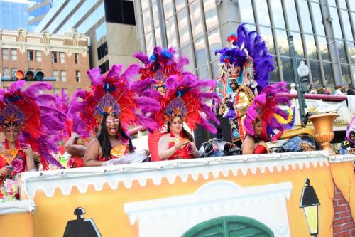 Krewe of Zulu Parade during Mardi Gras