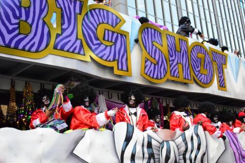 Krewe of Zulu Parade during Mardi Gras
