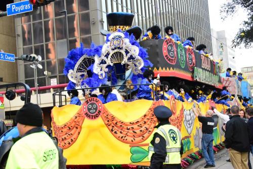Krewe of Zulu Parade during Mardi Gras