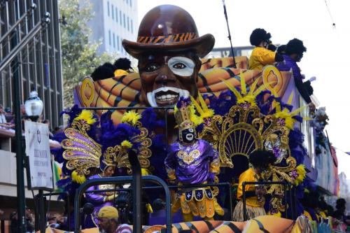 Krewe of Zulu Parade during Mardi Gras
