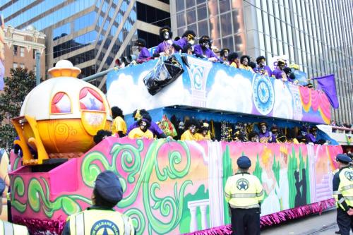 Krewe of Zulu Parade during Mardi Gras
