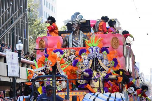 Krewe of Zulu Parade during Mardi Gras