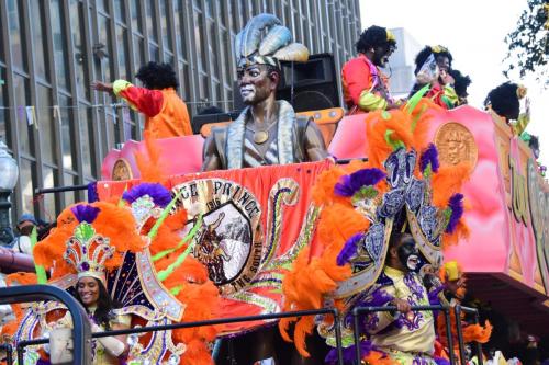 Krewe of Zulu Parade during Mardi Gras