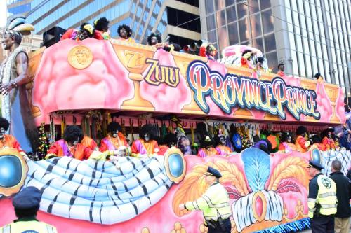 Krewe of Zulu Parade during Mardi Gras