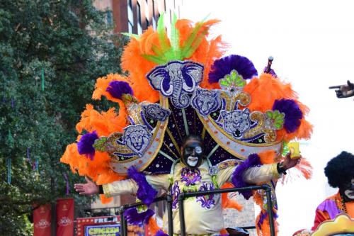 Krewe of Zulu Parade during Mardi Gras