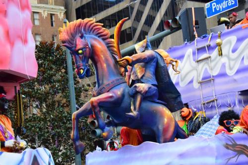 Krewe of Zulu Parade during Mardi Gras