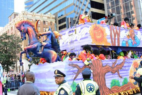 Krewe of Zulu Parade during Mardi Gras